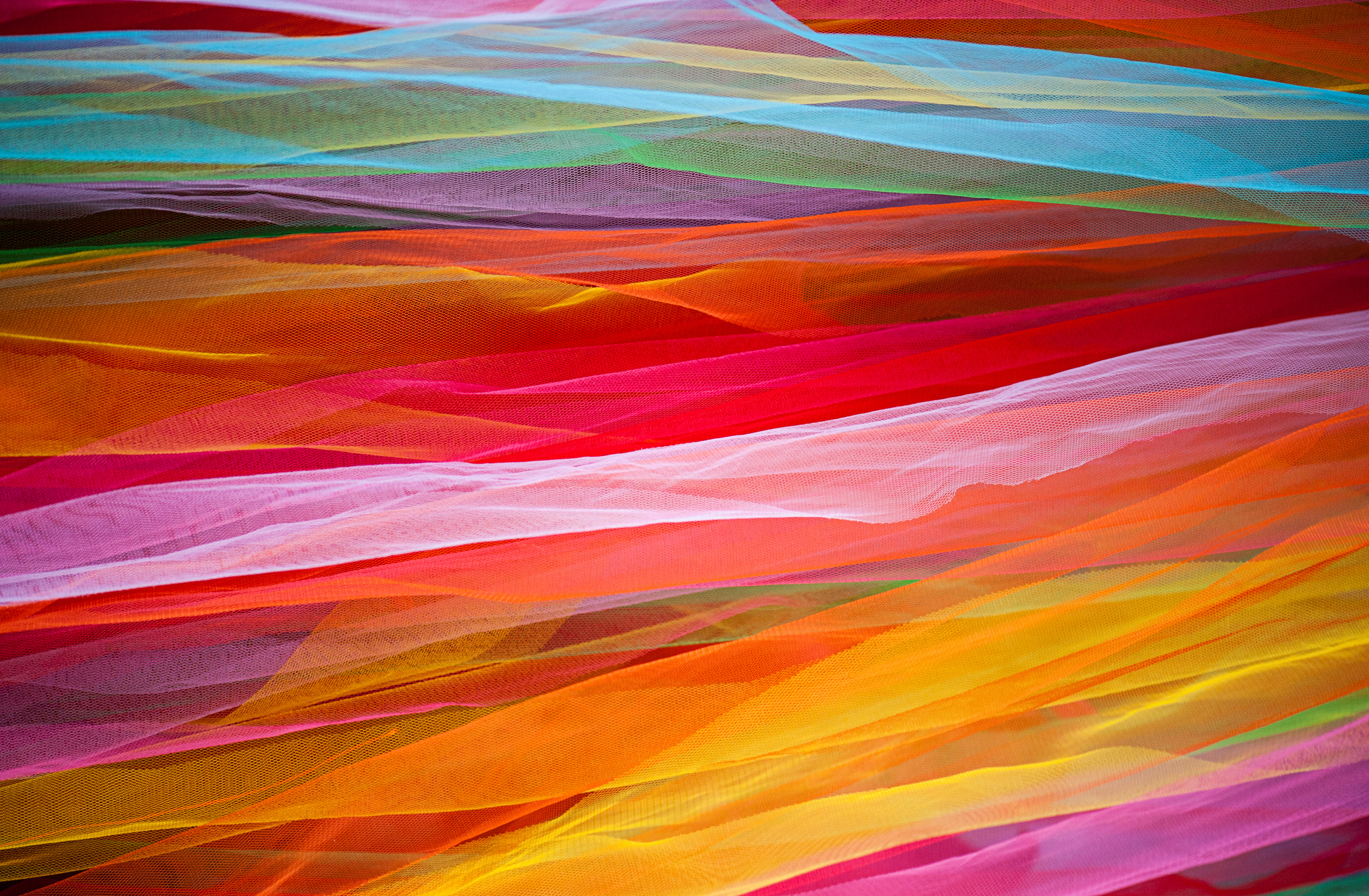 Colored tutu netting